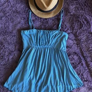 $51 Free People super sweet blue & white tank top!